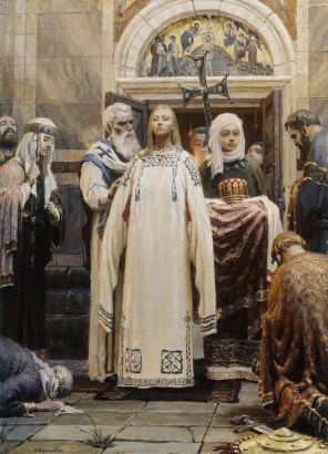 키이우의 성녀 올가의 세례_by Sergey Alekseevich Kirillov_from the first part of the trilogy Holy Russia.jpg